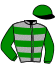 casaque portée par Mendizabal I. jockey du cheval de course CALINE DE CAJUS, information pmu ZETURF