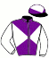 casaque portée par Seguy V. jockey du cheval de course FLO DU PECOS, information pmu ZETURF