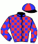 casaque portée par Merille C. jockey du cheval de course NINADELTONIO, information pmu ZETURF