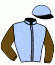 casaque portée par Morin D. jockey du cheval de course SIXTIES LOOK, information pmu ZETURF