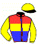 casaque portée par Werle A. jockey du cheval de course VERBENA, information pmu ZETURF