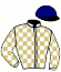 casaque portée par Gutierrez Val A. jockey du cheval de course LADY LUNE, information pmu ZETURF