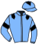 casaque portée par Santiago Mlle D. jockey du cheval de course MONA LISA, information pmu ZETURF