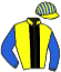 casaque portée par Mouesan H. jockey du cheval de course CARRICASTEL, information pmu ZETURF casaque portée par Mouesan H. jockey du cheval de course CARRICASTEL, information pmu ZETURF