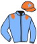 casaque portée par Topin Mme S. jockey du cheval de course ELYMAS, information pmu ZETURF casaque portée par Topin Mme S. jockey du cheval de course ELYMAS, information pmu ZETURF