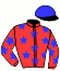 casaque portée par Cadel C. jockey du cheval de course PERSEVERANZA, information pmu ZETURF