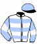 casaque portée par Roussel A. jockey du cheval de course MARSHALL LESSING (FR), information pmu ZETURF casaque portée par Roussel A. jockey du cheval de course MARSHALL LESSING (FR), information pmu ZETURF
