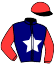 casaque portée par Moreau A. jockey du cheval de course REVENTADOR (IE), information pmu ZETURF
