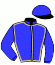 casaque portée par Crublet E. jockey du cheval de course VIVA POLONIA (FR), information pmu ZETURF