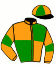 casaque portée par Gutierrez Val A. jockey du cheval de course IDAHO JAMES (FR), information pmu ZETURF
