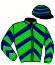 casaque portée par Besnier H. jockey du cheval de course RHODA'S CHOICE (FR), information pmu ZETURF