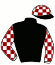 casaque portée par Demuro C. jockey du cheval de course KIWI GREEN SUITE (BR), information pmu ZETURF
