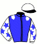 casaque portée par Fiocchi C. jockey du cheval de course ROYAL ASHIRAH (IE), information pmu ZETURF