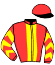 casaque portée par Guyon M. jockey du cheval de course THUNDER MOON (IE), information pmu ZETURF