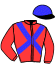 casaque portée par Peslier O. jockey du cheval de course CLOUDY DAWN (IE), information pmu ZETURF