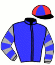 casaque portée par Benoist G. jockey du cheval de course SIXNTWOTHREES (GB), information pmu ZETURF