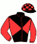 casaque portée par Duporte Mlle A. jockey du cheval de course PANTOMIME (IE), information pmu ZETURF