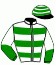 casaque portée par Moore Rya. L. jockey du cheval de course DAIRERIN (GB), information pmu ZETURF