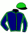casaque portée par Foley S. jockey du cheval de course THE BLUE BRILLIANT (IE), information pmu ZETURF