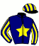 casaque portée par Peslier O. jockey du cheval de course DELMONA (IE), information pmu ZETURF