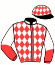 casaque portée par D' Andigne O. jockey du cheval de course MAGIC EDOUARD (FR), information pmu ZETURF