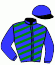 casaque portée par Nobili M. jockey du cheval de course CRYING OVER HERE, information pmu ZETURF