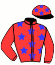 casaque portée par Crastus A. jockey du cheval de course ENTAUMRY, information pmu ZETURF