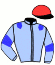 casaque portée par Etienne E. jockey du cheval de course CORONADO BEACH, information pmu ZETURF