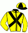 casaque portée par Velon Mlle M. jockey du cheval de course VITARE, information pmu ZETURF