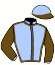 casaque portée par Morin D. jockey du cheval de course ROYAL VATI, information pmu ZETURF