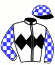 casaque portée par Pasquier S. jockey du cheval de course SCHOONER RIDGE (IE), information pmu ZETURF