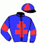 casaque portée par Trullier T. jockey du cheval de course INFINITE PASSION, information pmu ZETURF