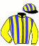 casaque portée par D' Andigne O. jockey du cheval de course RIMSKY (FR), information pmu ZETURF