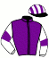 casaque portée par Bourez B. jockey du cheval de course TOSCANO, information pmu ZETURF