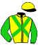 casaque portée par Lemaitre A. jockey du cheval de course NAWA THEEQ (FR), information pmu ZETURF