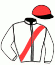 casaque portée par Velon Mlle M. jockey du cheval de course SALAZAR, information pmu ZETURF