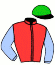 casaque portée par Delozier L. jockey du cheval de course LAGUNA BEACH, information pmu ZETURF