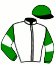 casaque portée par Shoemark K. jockey du cheval de course TENAYA CANYON, information pmu ZETURF