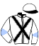 casaque portée par Guitraud C. jockey du cheval de course MOMENTO GIUSTO, information pmu ZETURF