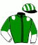 casaque portée par Eyquem Jb. jockey du cheval de course JARIF, information pmu ZETURF
