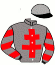 casaque portée par Murzabayev B. jockey du cheval de course ZENHAF, information pmu ZETURF