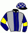 casaque portée par Foley S. jockey du cheval de course FENNELA, information pmu ZETURF