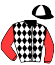 casaque portée par Mosse G. jockey du cheval de course ZEFANIA, information pmu ZETURF