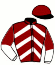 casaque portée par Moore Rya. L. jockey du cheval de course MISSED THE CUT, information pmu ZETURF