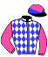casaque portée par Journiac H. jockey du cheval de course GREYART, information pmu ZETURF