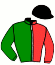 casaque portée par Hardouin E. jockey du cheval de course GUERREIRA, information pmu ZETURF