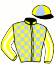 casaque portée par Bachelot T. jockey du cheval de course VERNET, information pmu ZETURF