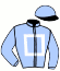 casaque portée par Moore Rya. L. jockey du cheval de course GLENARTNEY, information pmu ZETURF
