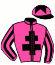 casaque portée par Piccone T. jockey du cheval de course CRIMSON, information pmu ZETURF