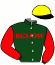 casaque portée par Piccone T. jockey du cheval de course FROHSIM, information pmu ZETURF